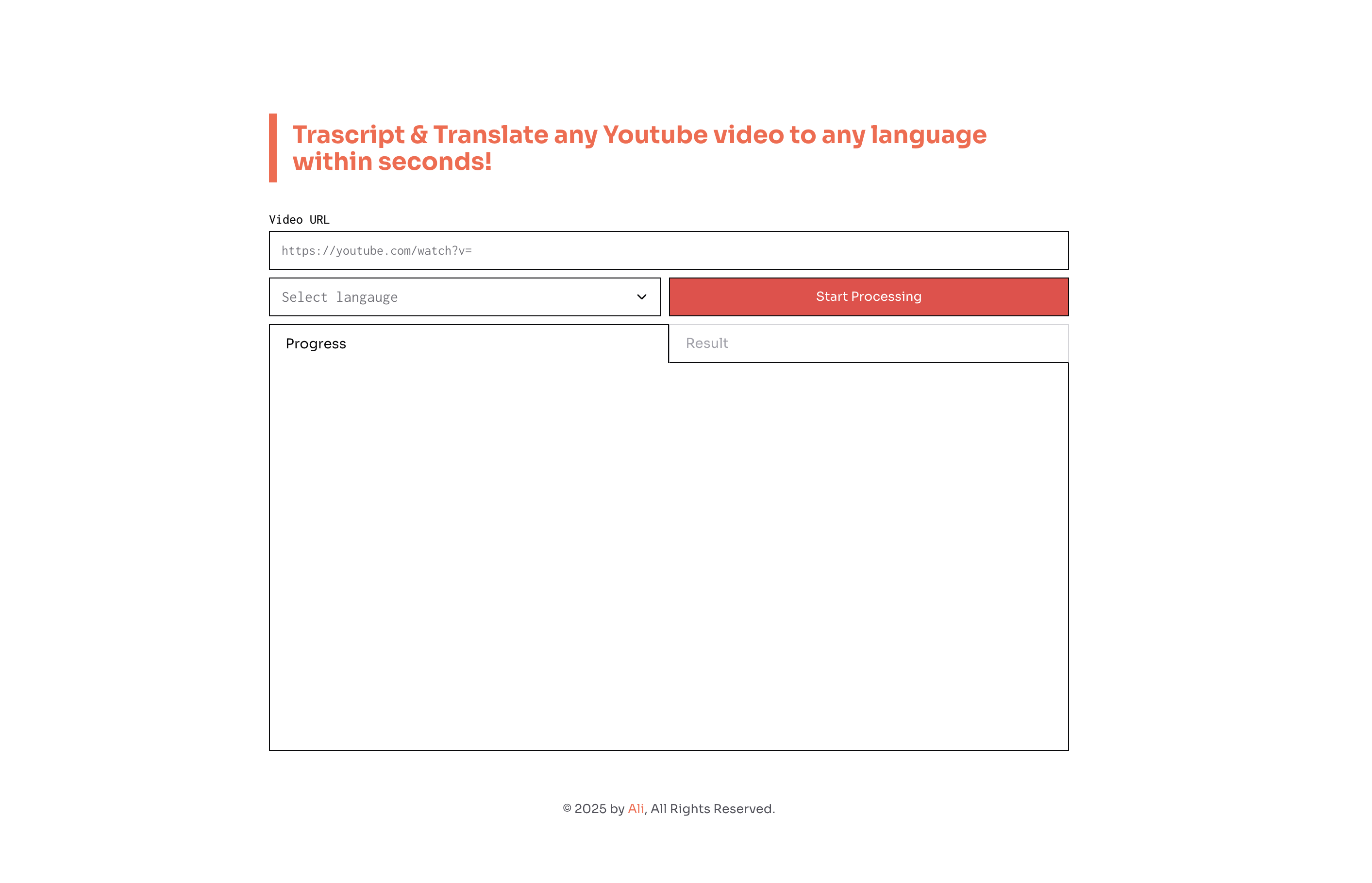 Youtube Transcriber